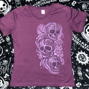 Y2k girl scull T shirt